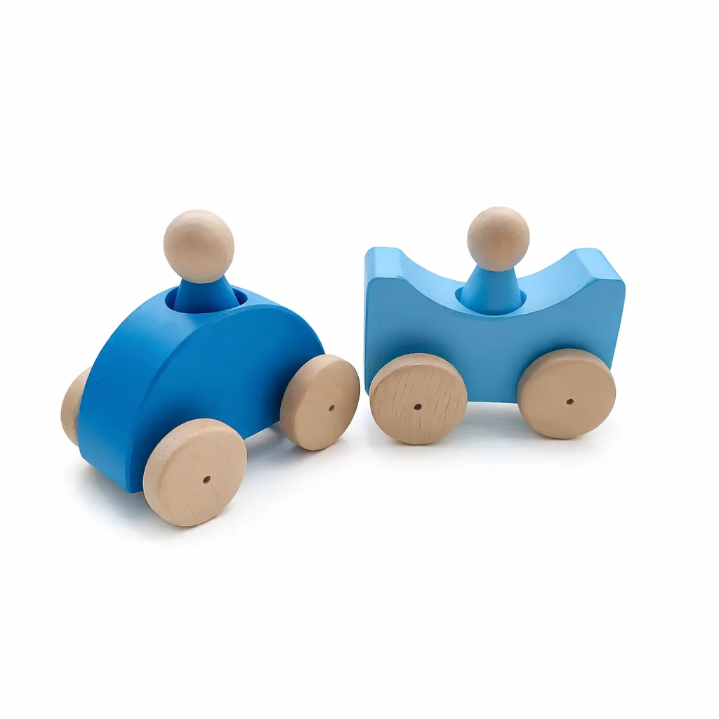 Montessori Taşıtlar Araba Mavi